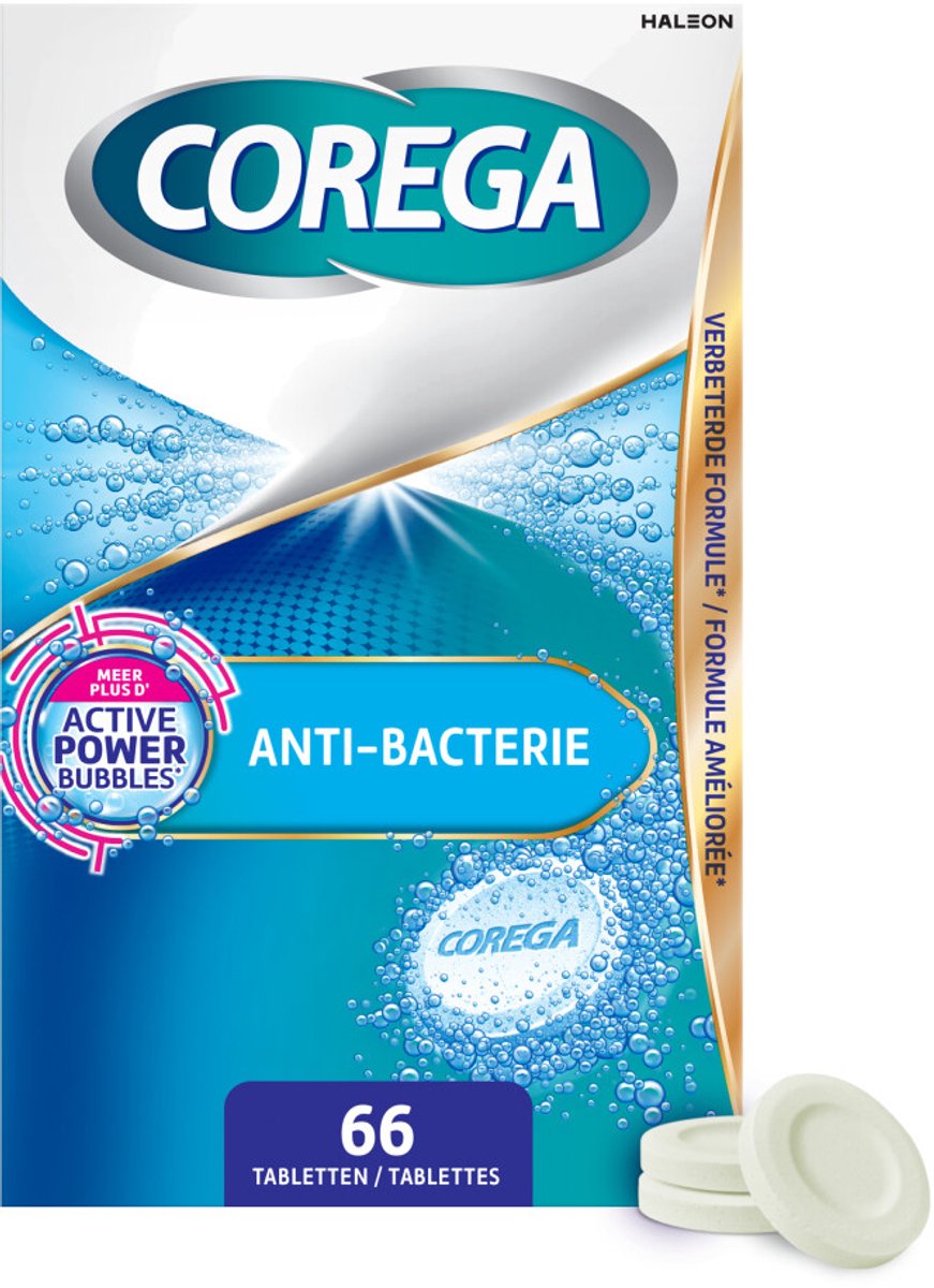 Corega Tabs Anti Bacterieel - 66 stuks