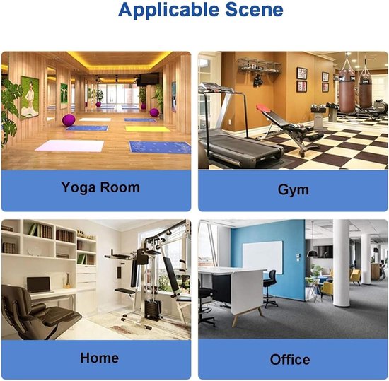 Yoga Mat Houder - Opbergrek Fitness - Sportspullen Organiseren - Ruimtebesparend Wandmodel - Voor 9 Matten - Zwart — afbeelding 5