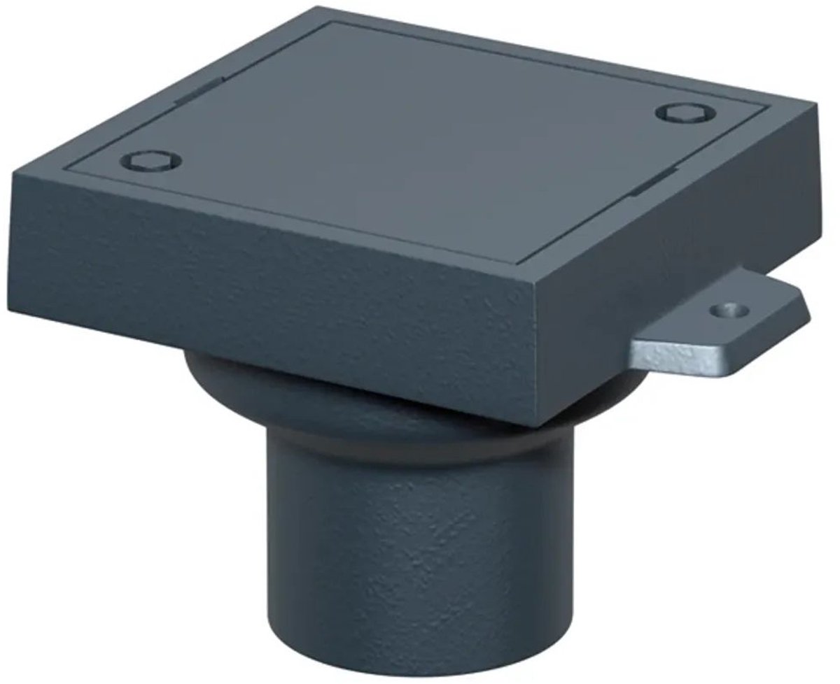 ACO Reinigingsafsl. Finor S DN125 90 graden/ L15/ gietijzer/met deksel/ coating, 5288.20.00