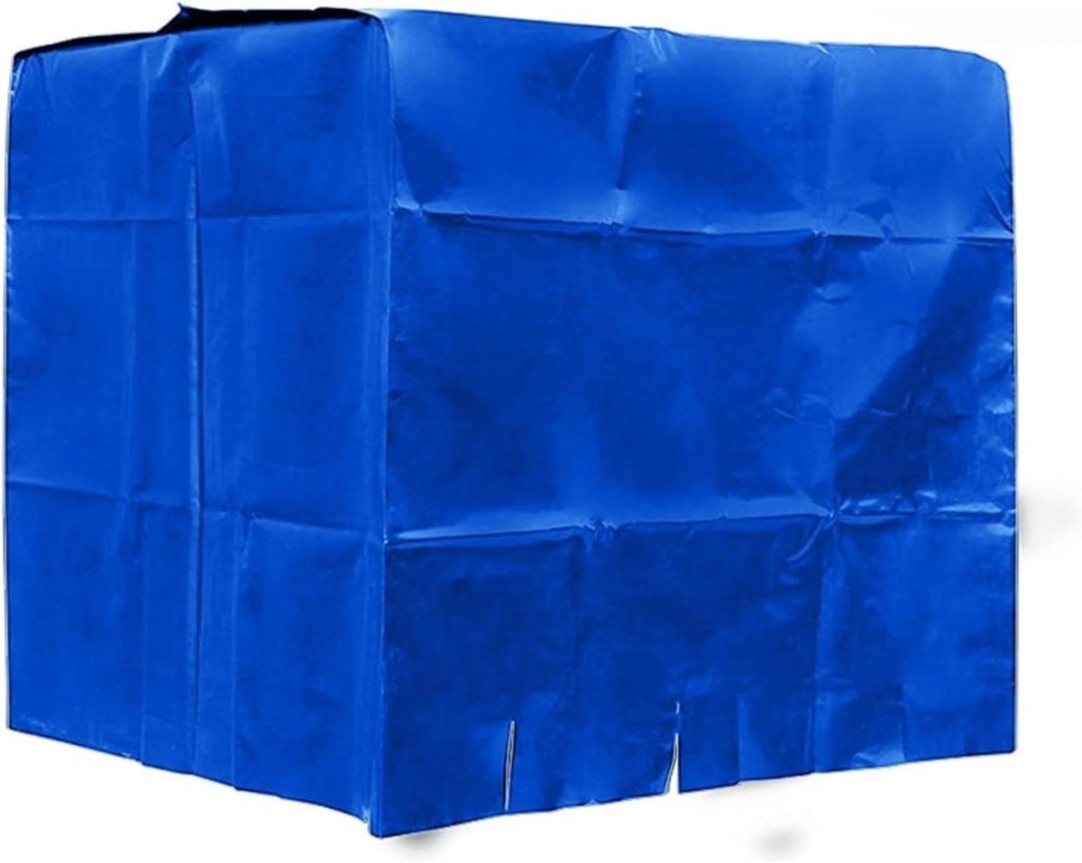 Beschermzeil Watertank - Containerdeksel IBC - Buitengebruik Bescherming - Waterdichte Barrière - 1000 Liter - Blauw