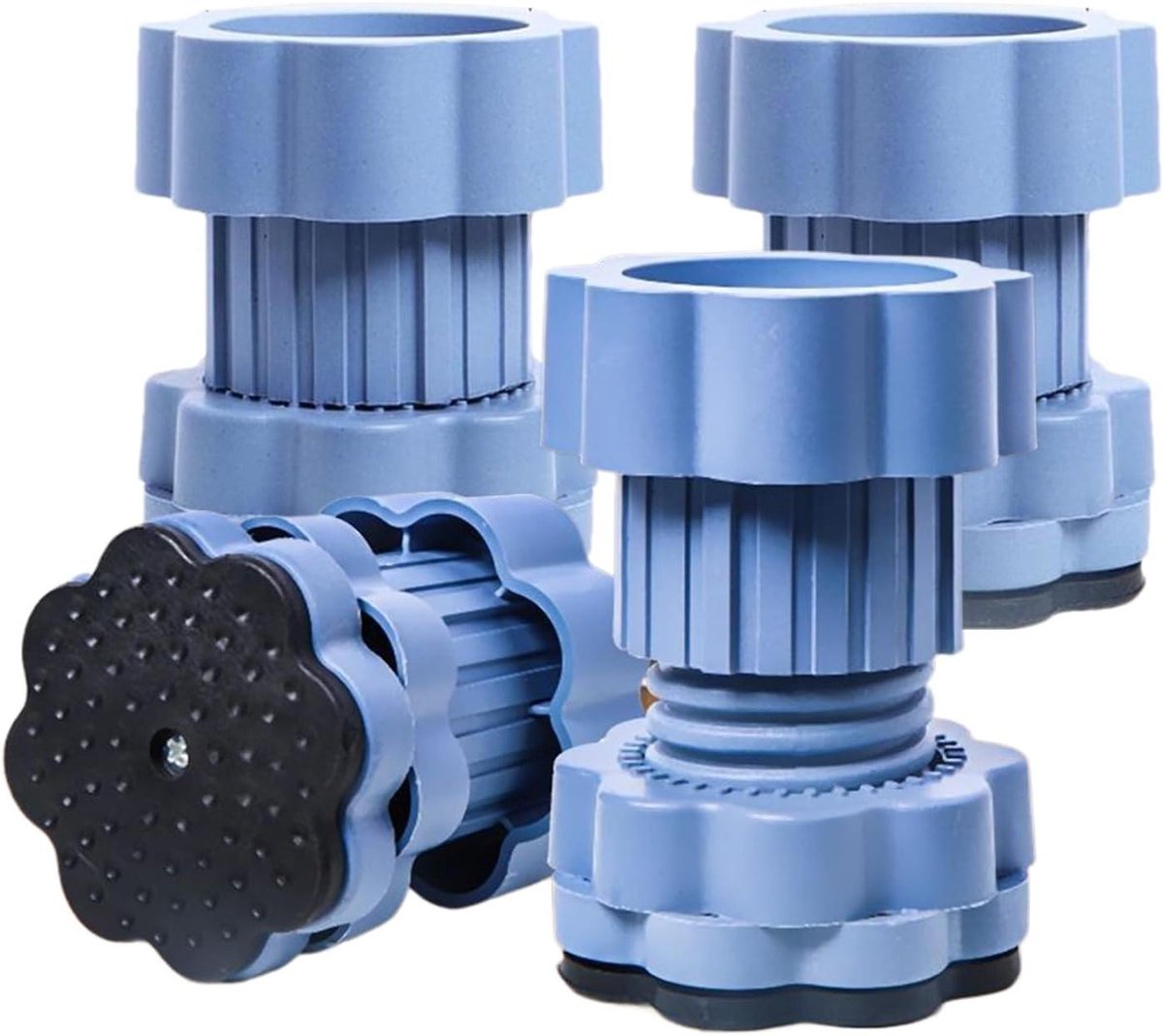 Anti-vibratie pads - Schokdempers poten - Apparaten Stabiliseren - Ruisonderdrukking - Set van 4 - Zwart