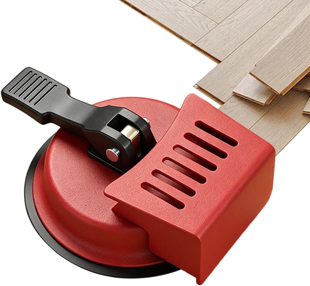 Vloerkier Zuigtool - Vloer Fixeer - Vloeren Egaliseren - Sterke Koolstofstaal Zuignap - 12 x 12 x 0.1 cm - Middelgroot