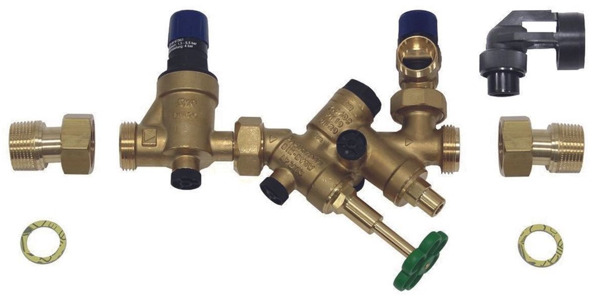 Vaillant Veiligheidsgroep m. drukverl. voor netoverdruk onder 16 bar, R 3/4 DG, 000474