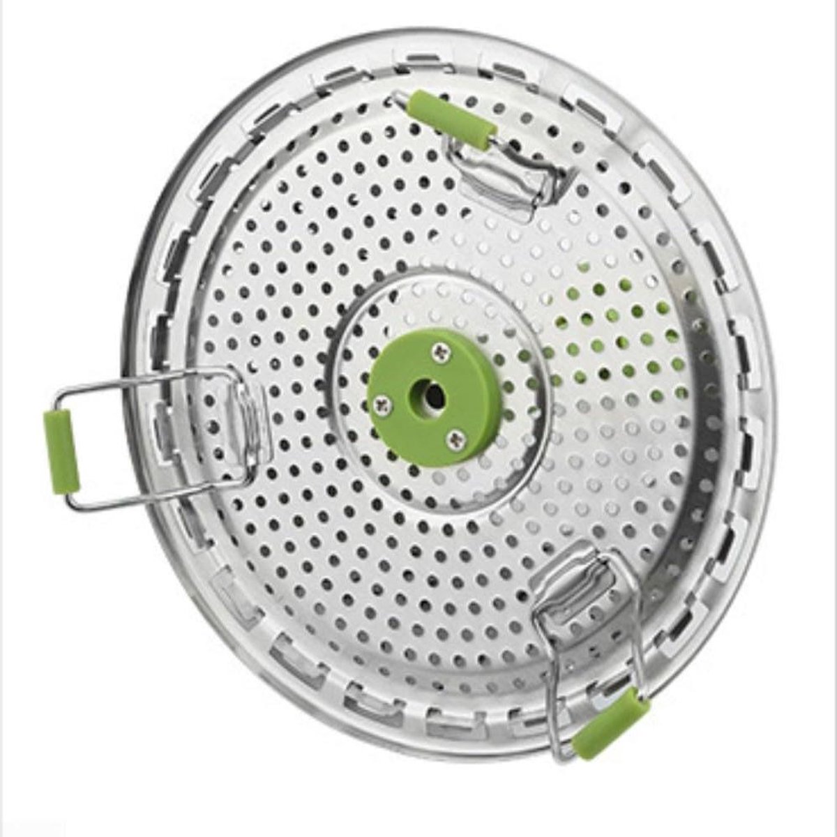 Stoommand RVS - Groentestomer Kookmand - Gezond Koken - Verstelbaar en Opvouwbaar - 20 cm - Zilver