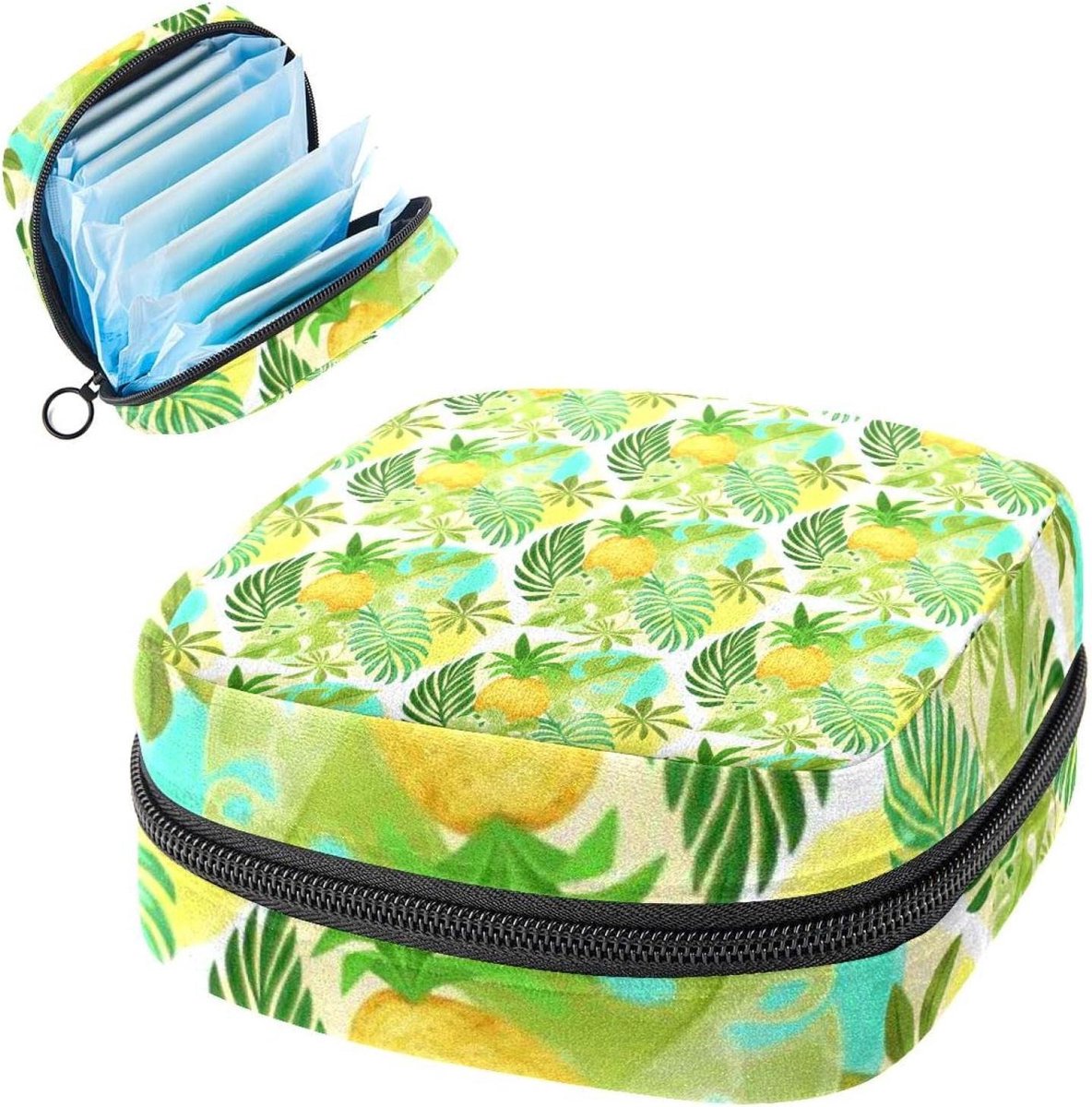 Maandverband Opbergtas - Draagbare Pouch - Hygiëne Onderweg - Zacht Duurzaam Materiaal - 12x17x17 cm - Meerkleurig
