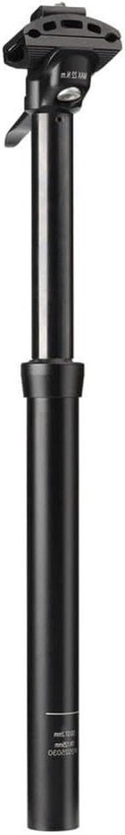 Hydraulische Zadelpen - Fiets Zadelpaal - Fietsen Aanpassen - Handbediende Verstelling - 27.2mm 125mm - Zwart