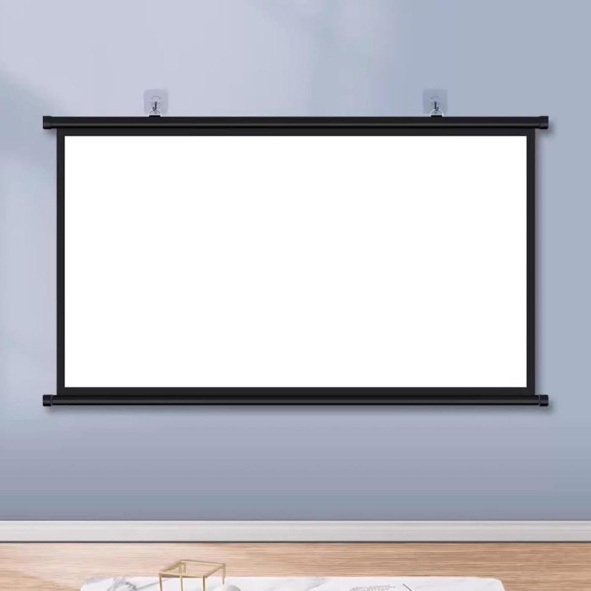 Projectiescherm - Beamerdoek - Thuisbioscoop - Handmatig oprolbaar - 72 inch 4:3 - Wit