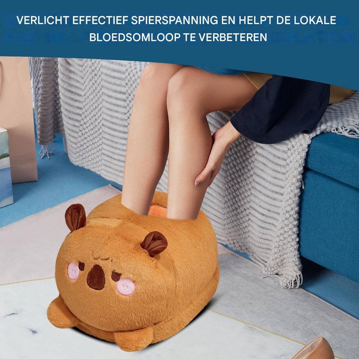 Elektrische Voetenwarmer - Verwarmde Voeten - Winter Warmte - Dubbele Verwarmingsmodi - 30x38x25 cm - Multicolor — cadeau in Wonen & Interieur - foto 3