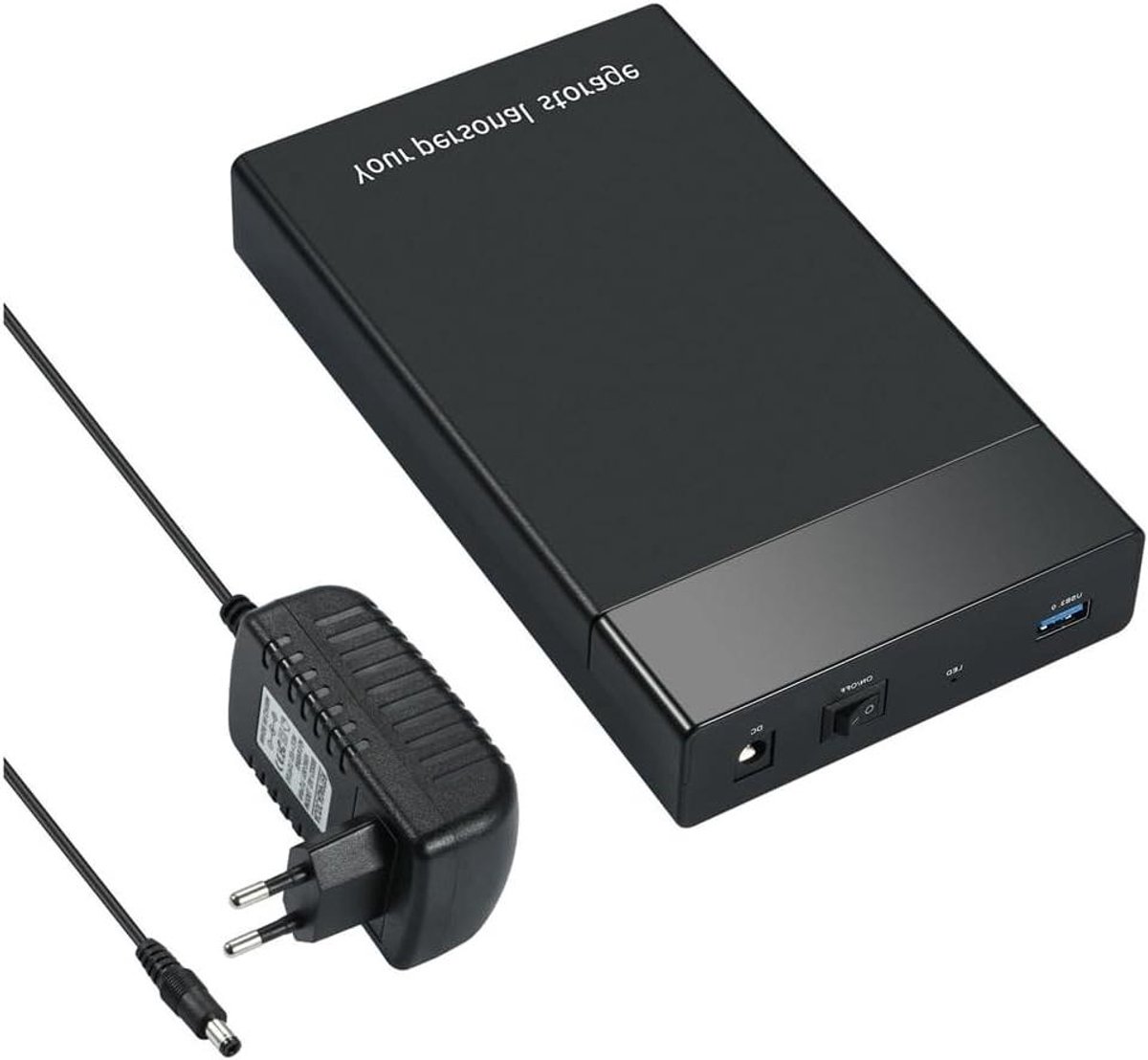 Externe Harde Schijf Behuizing - 3.5 inch HDD - Data Opslag - Snelle USB 3.0 - 3.5 inch - Zwart