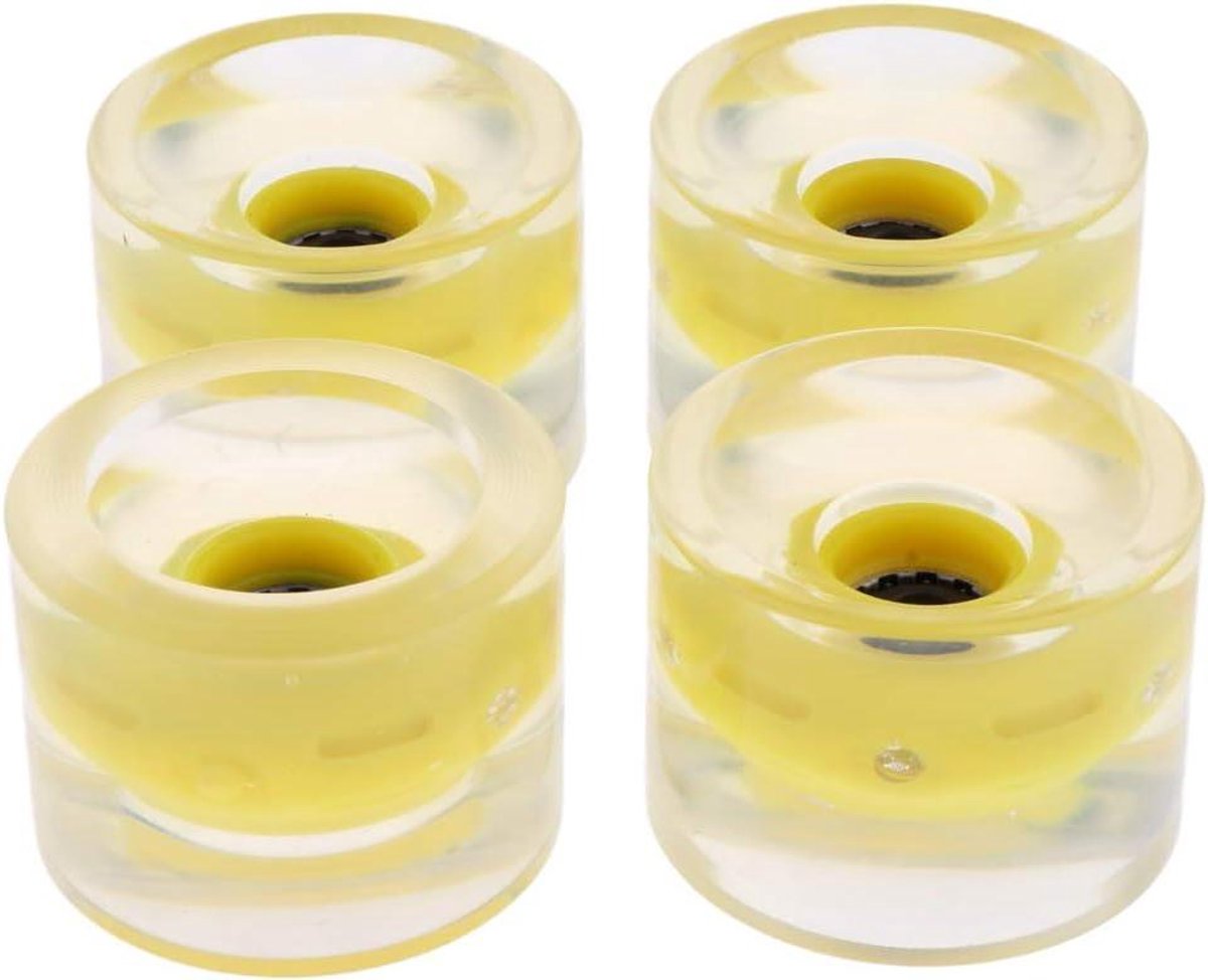 Skateboard Wielen Vervangende Wielen Straat Skaten Lichtgevend PU Materiaal 70mm 78a
