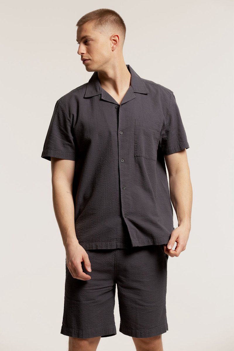 Chief Heren Overhemd Gray - Maat XL
