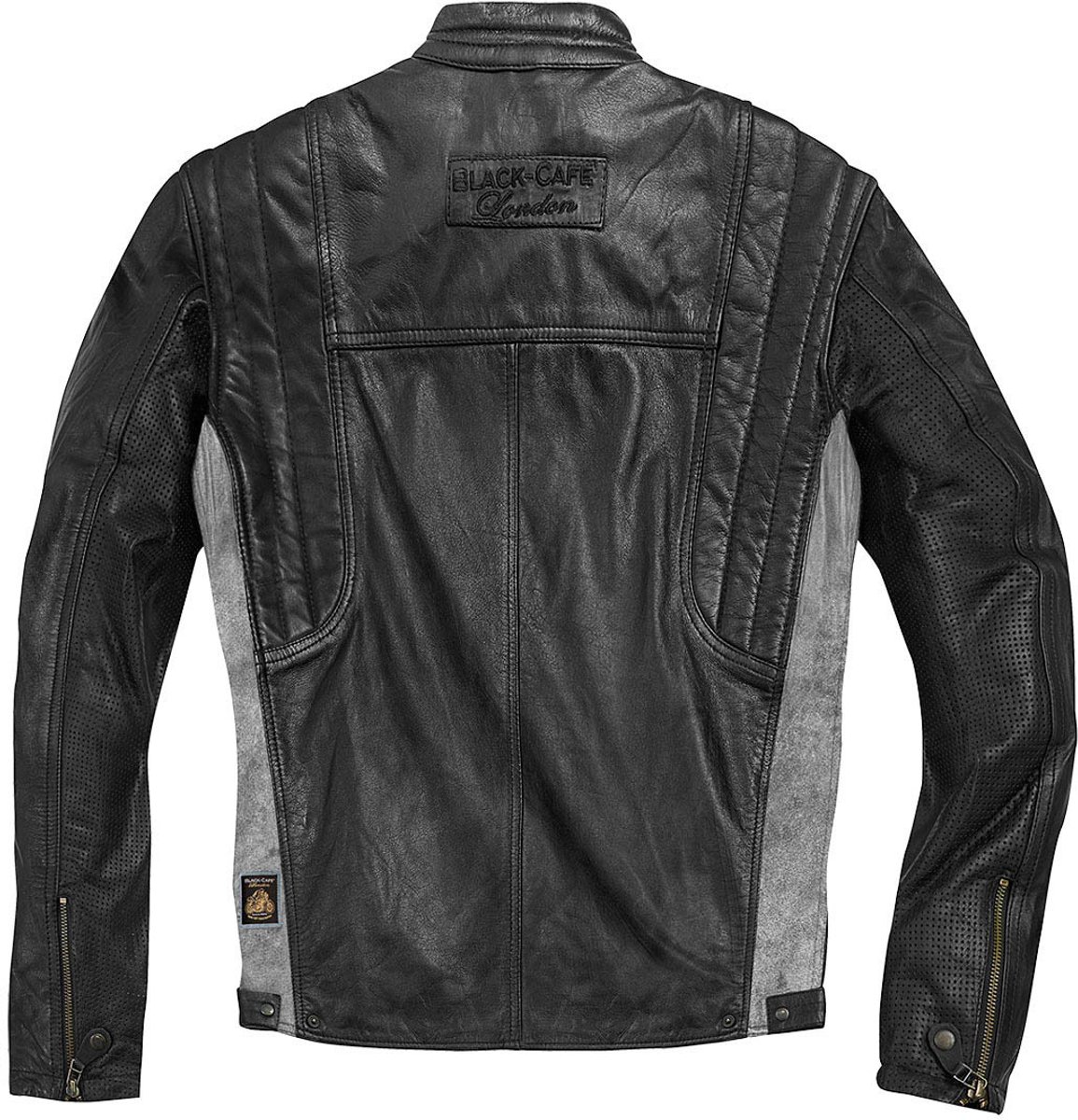 Black-Cafe London Toronto Zwart Leren Motorjas - Jas