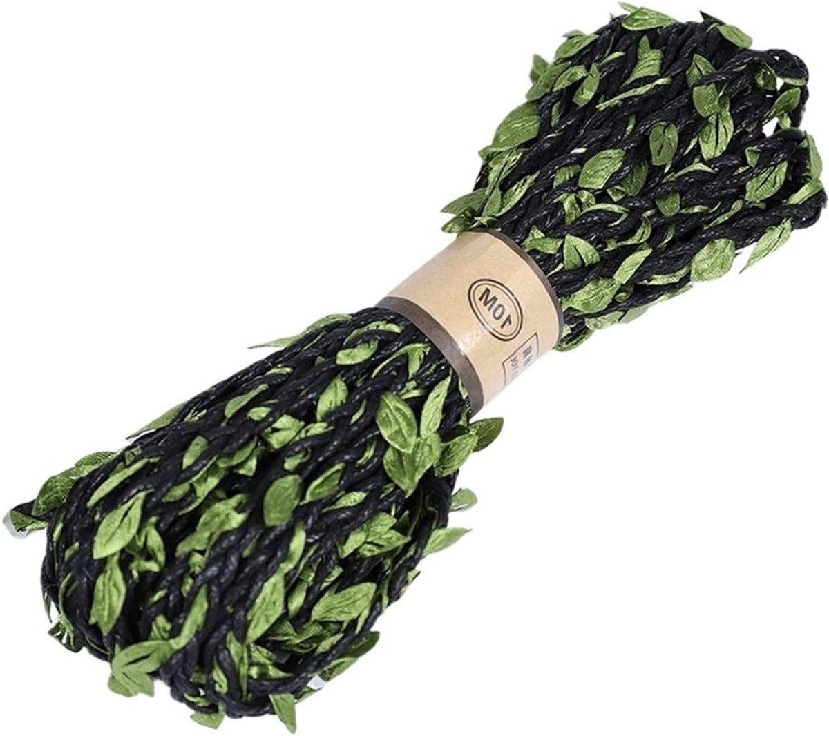 Tuintouw Jute Touw - Hennep Lint - Planten Ondersteuning - Weerbestendig Materiaal - 5 Meter Lengte - Zwart