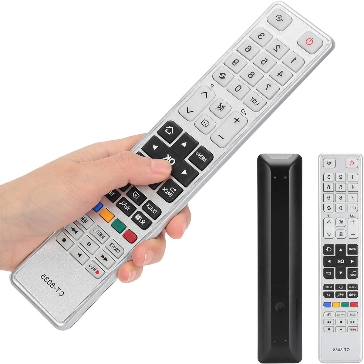 TV Afstandsbediening - Universele Controller - Gemakkelijk TV Kijken - Lange Afstand Controle - 15.5 Meter Bereik - Zwart