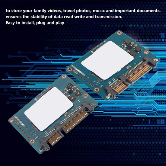 Interne SSD - Opslag Schijf - Computer Uitbreiding - Snelle Data Transfer - 16 GB - Zwart — afbeelding 4