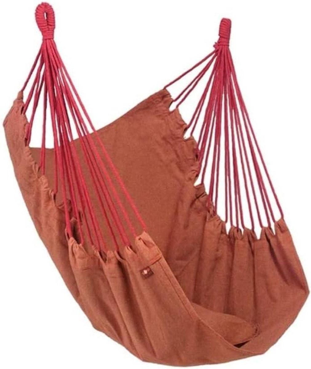 Hangmat Stoel - Kampeerhangmat Relaxstoel - Buiten Ontspannen - Ademend Sneldrogend - 25x28 cm - Wijnrood