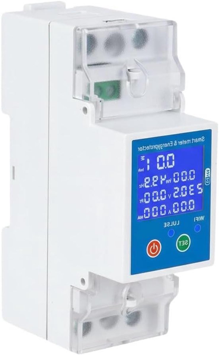 Slimme Stroomonderbreker - Energie Monitor - Thuis Energiebeheer - Afstandsbediening Via WiFi - 11 x 7 x 4 cm