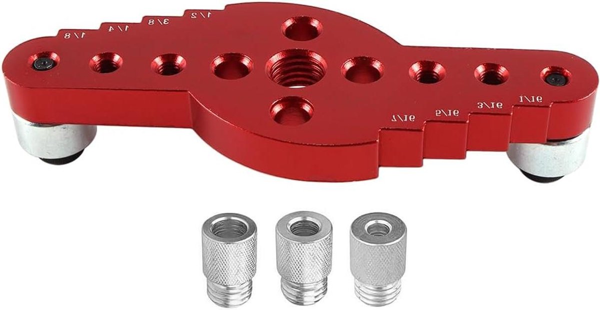 2-in-1 houtboorgeleider Boormal Verticale nekpositionering Aluminium boormal positioneerder
