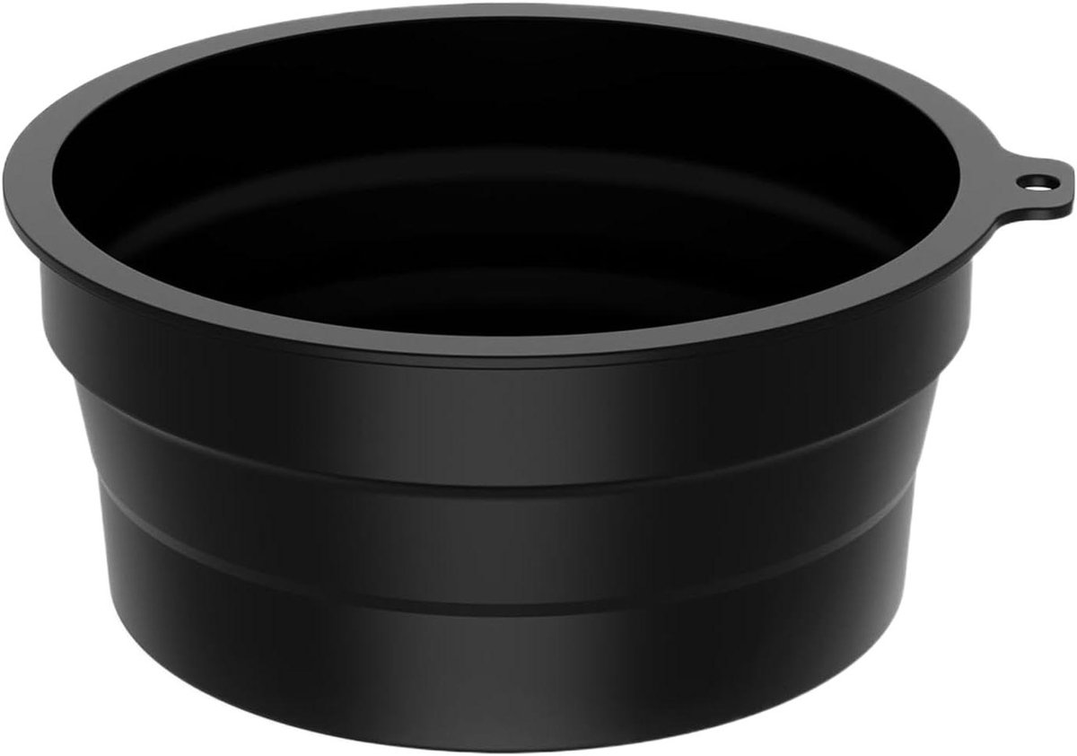 Gezichtskom IJs - Verkoelende Kom - Gezichtsverfrissing Thuis - Opvouwbaar Siliconen Design - 22cm Breed - Zwart