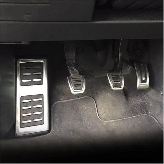 Autopedaal Set - Pedaalhoezen - Comfortabel Rijden - Antislip Ontwerp - 3 Delen - Zwart Zilver — afbeelding 5