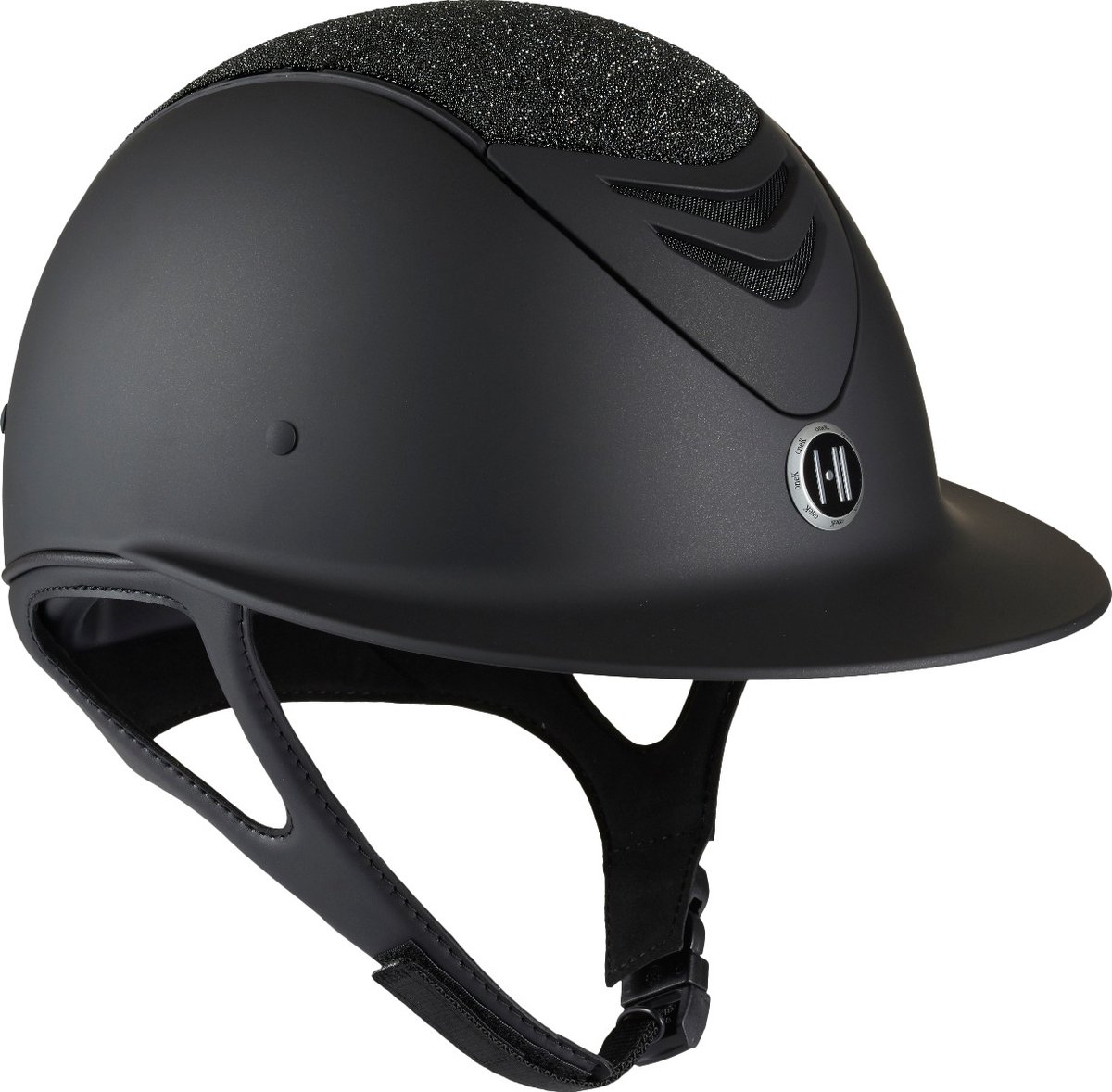 OneK Avance Mat Glitter Rijhelm Shell 1 - Zwart