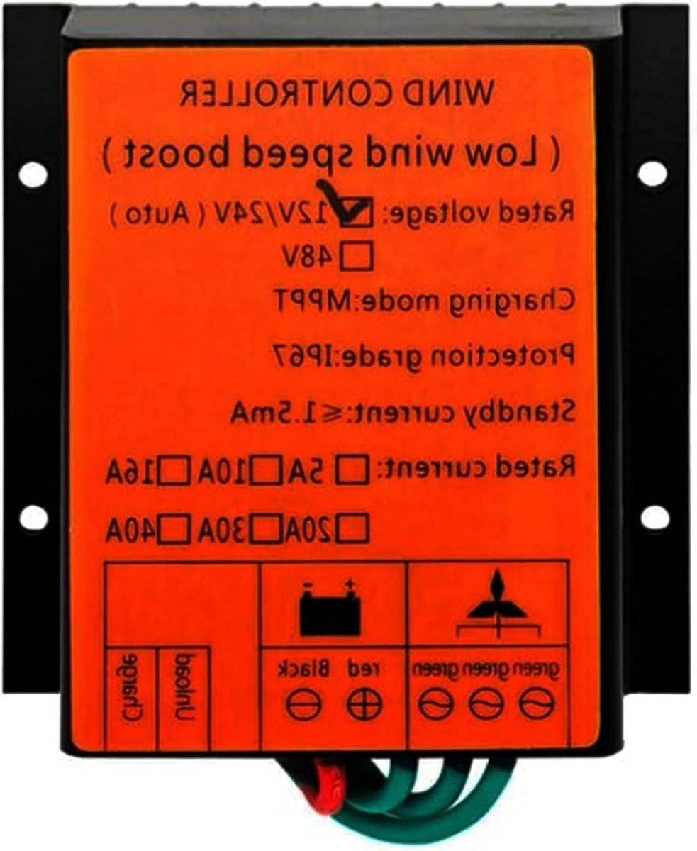 Windturbine Regelaar - MPPT Lader - Energie Opladen - IP67 Waterdicht - 3000W - Grijs