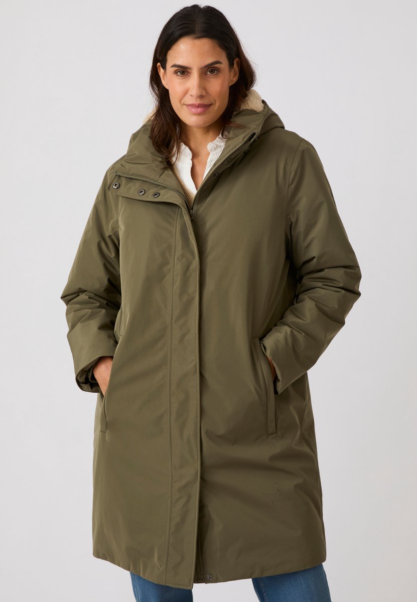 Damart Parka Thermolactyl RainProtect van Damart sherpa gevoerd Dames – 46-48 Groen