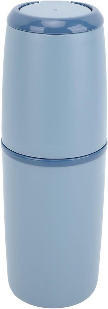 Tandenborstel etui - Reis opberger - Hygiënisch reizen - Duurzaam kunststof - 2 stuks - Donkerblauw