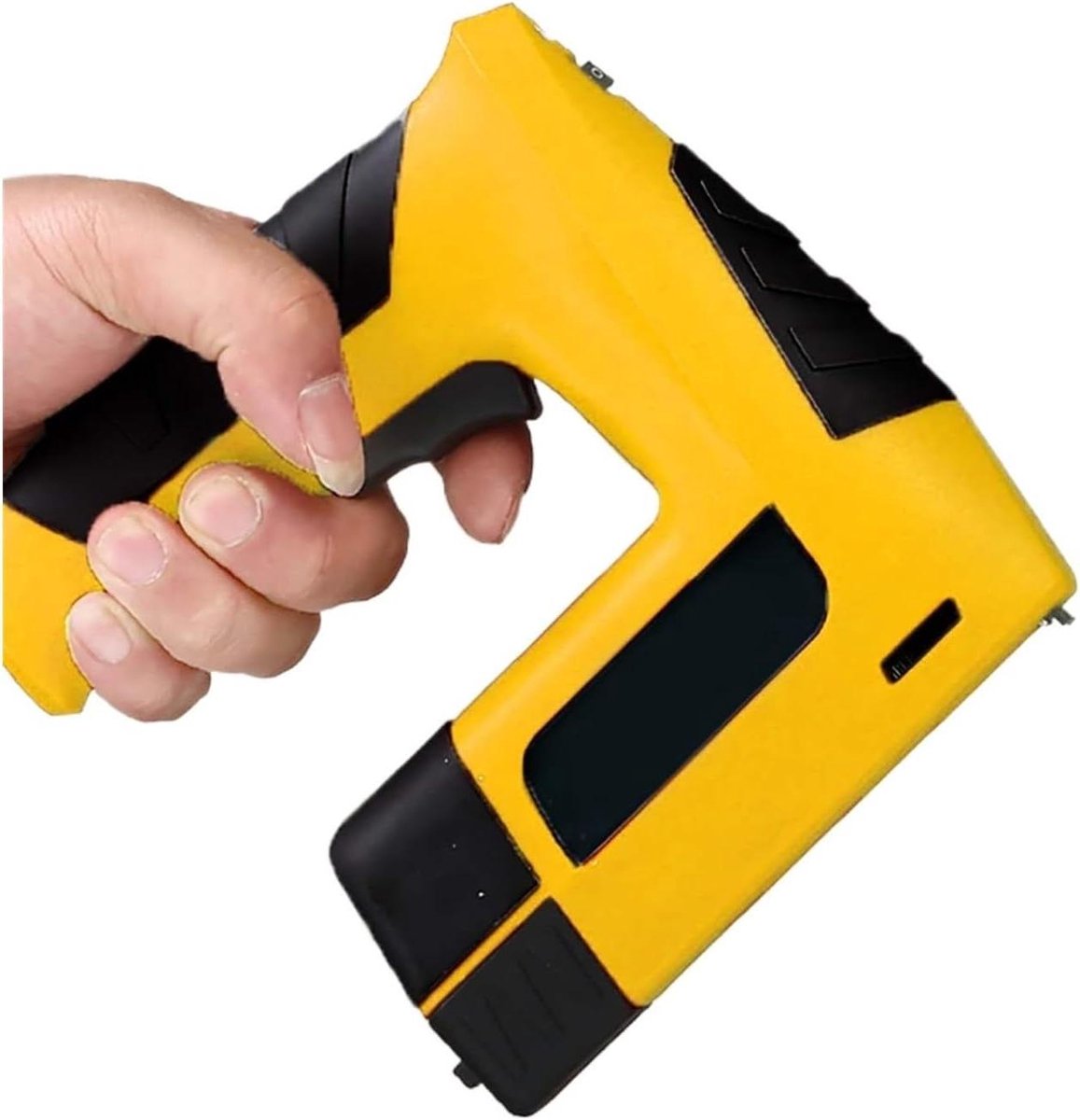 Elektrisch Nietpistool - Schiethamer Nietmachine - Meubels Bevestigen - Krachtige 4.2V Motor - 2500 Nagels - Geel