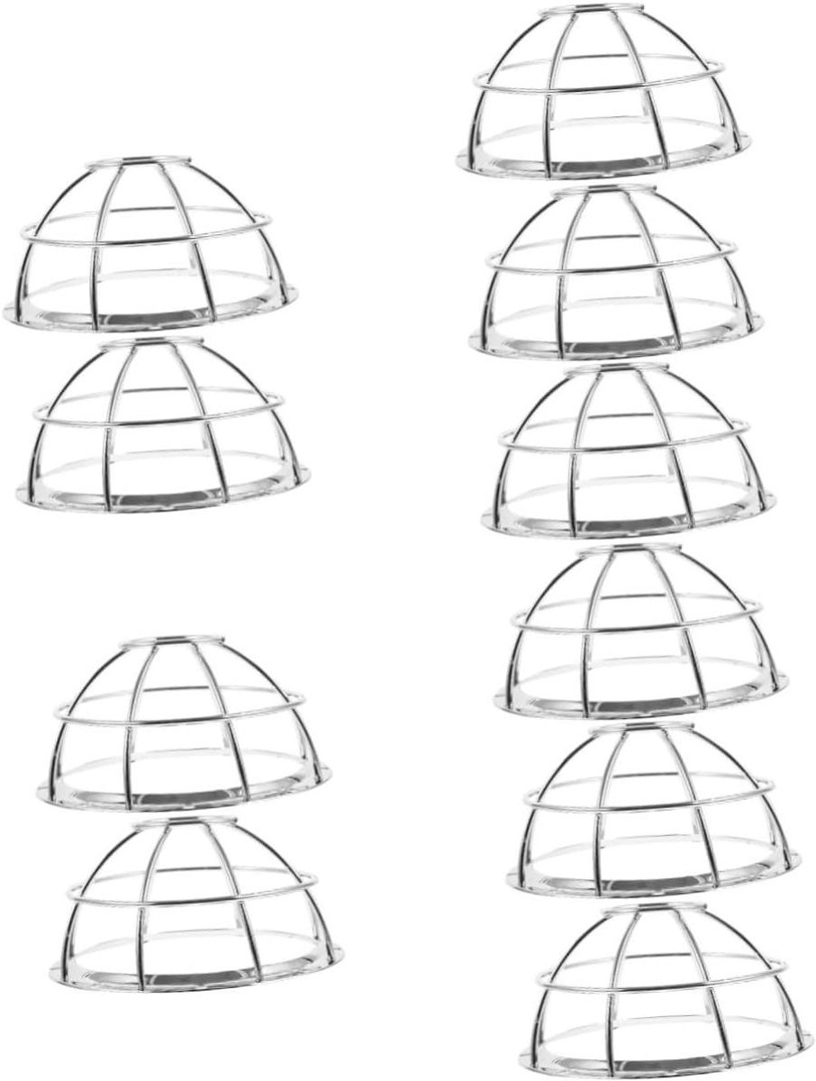 Detector Protectors - Sensor Covers - Alarm Beveiligen - Roestvrij Staal - 10 Stuks - Zilver