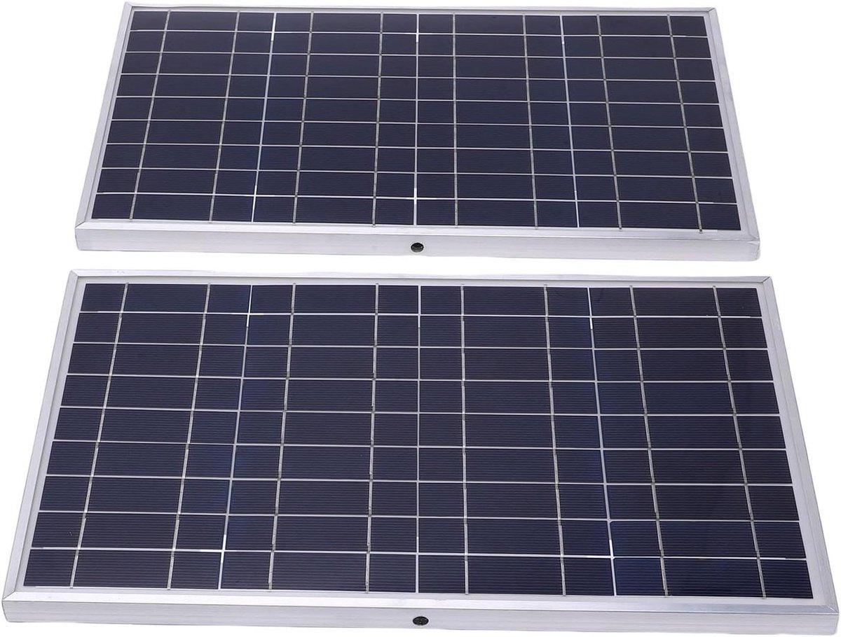 Zonnepaneel Kit - Draagbare Energie - Off-grid Stroom - Hoge Conversie - 200W - Zwart