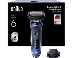 Braun Series 6 62-B1200S - Elektrisch Scheerapparaat voor mannen - Precisie Trimmer Opzetstuk - 100% Waterdicht