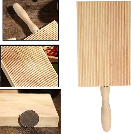 Allecto Plus - Gnocchi Houten Plank Pastamaker - Authentieke Pasta maken - Anti-aanbaklaag - Keukengereedschap van Allecto Plus — afbeelding 5