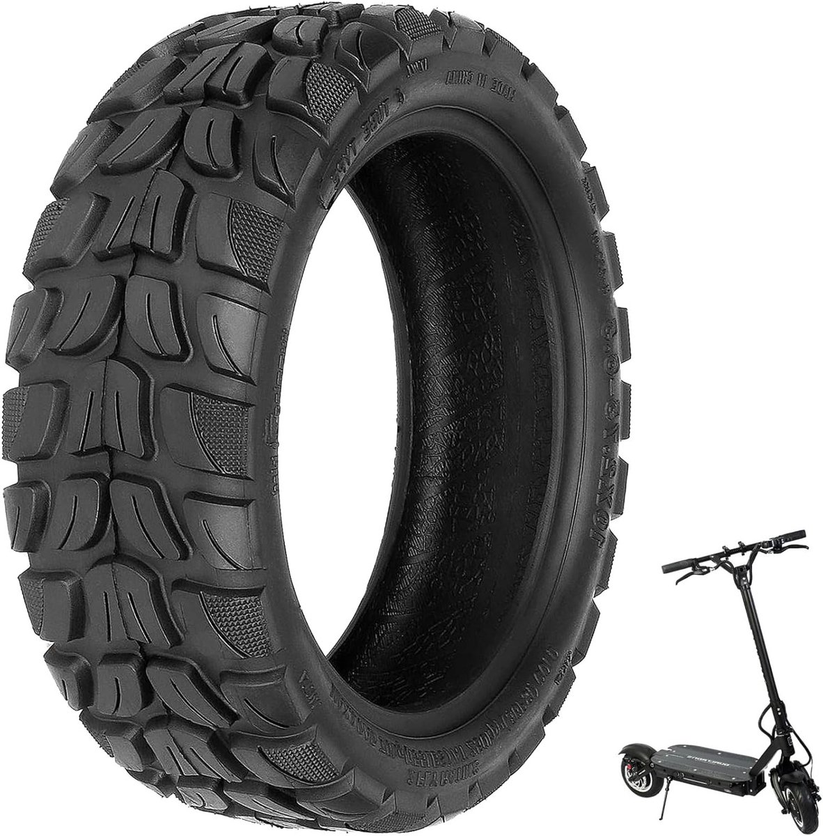 10 x 2.75-6.5 Off-Road Banden voor Elektrische Scooters, Vervangingsbanden voor Voor- en Achterwielen, Versterkte en Brede Banden voor Optimale Grip en Stabiliteit