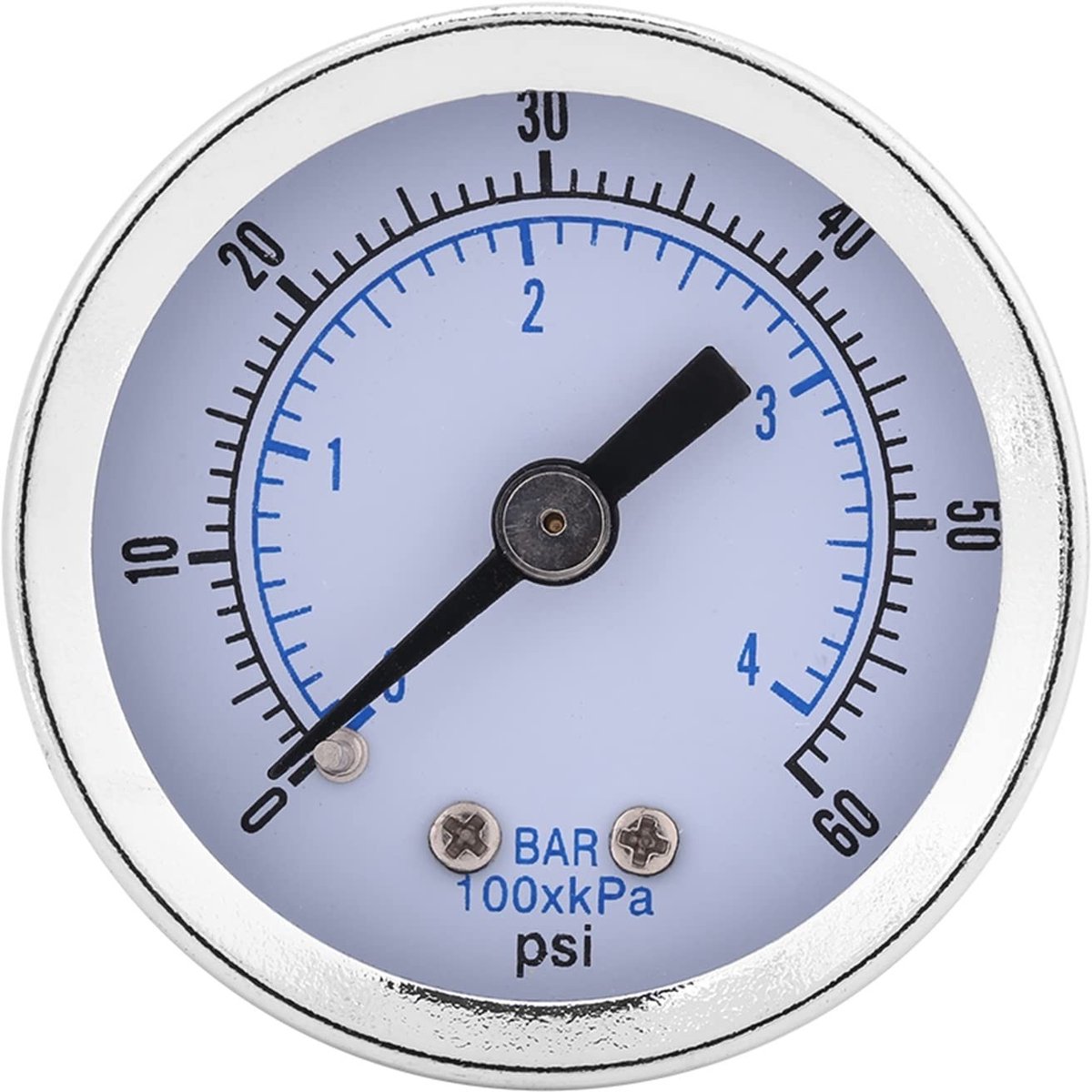 Dailygoods- Manometer 40mm Diameter - Drukmeter 0-60psi/0-4bar - Waterdrukmeter