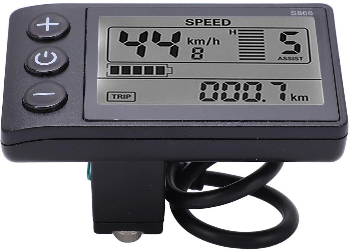 Dailygoods - LCD-display Meter voor Elektrische Cyclus met Waterbestendige Plug