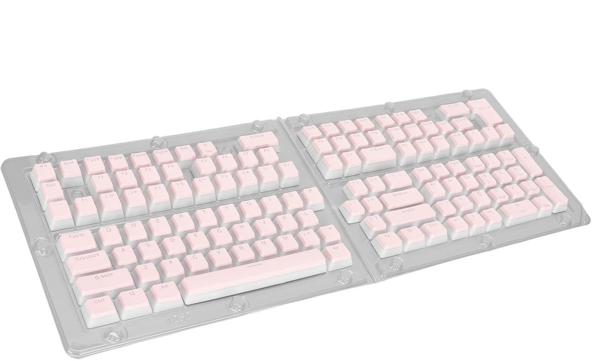 Dailygoods- Keycaps Pudding Translucent - OEM Hoogte - Twee Kleur - Slijtvast - Ergonomisch - Duurzaam PBT Materiaal - Toetsenbordcaps