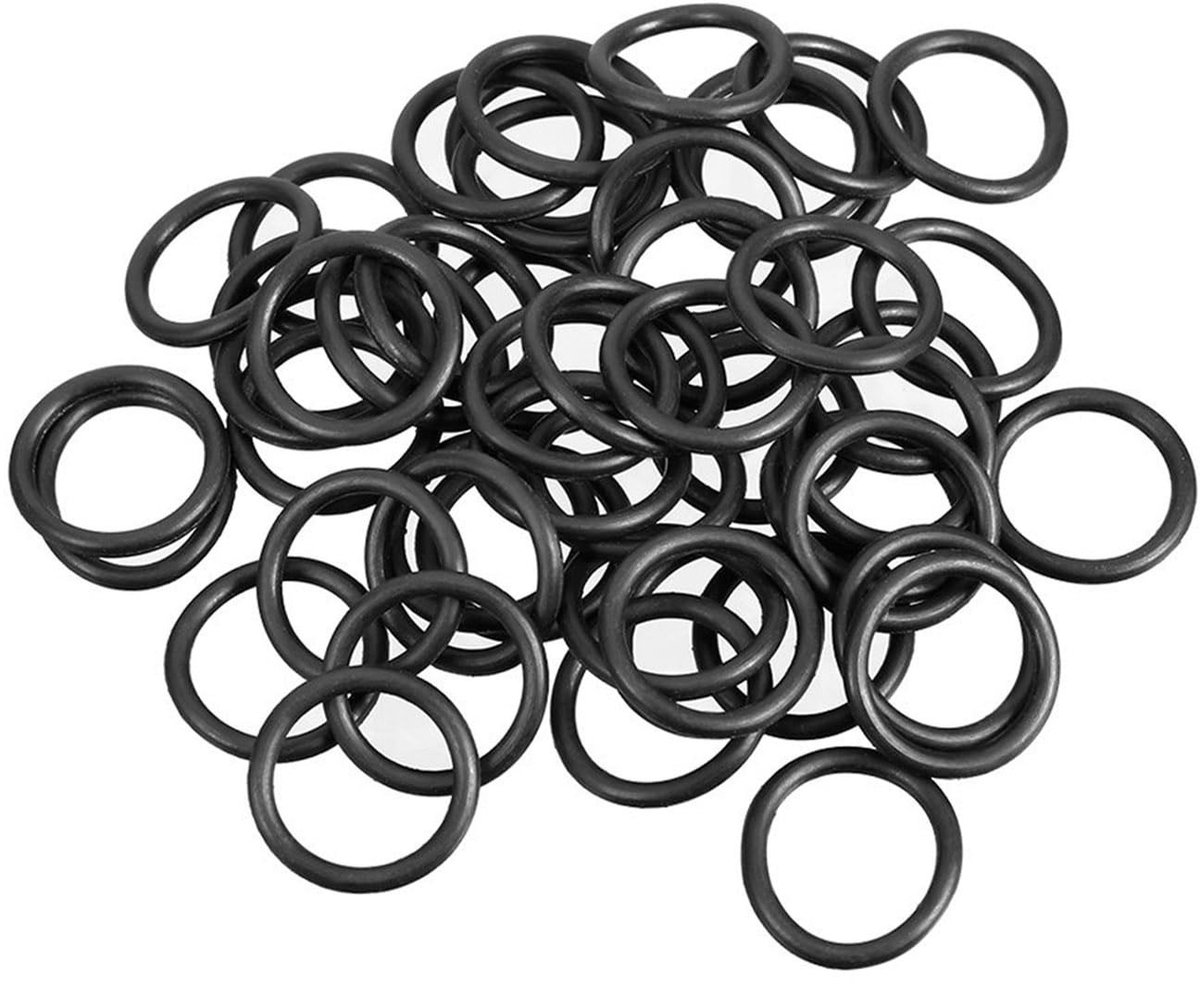 Dailygoods- O-ringen 50 stuks - Nitrilrubber - 25 mm buitendiameter - 21 mm binnendiameter - 2 mm breed - Duurzaam en robuust - Afdichtringen