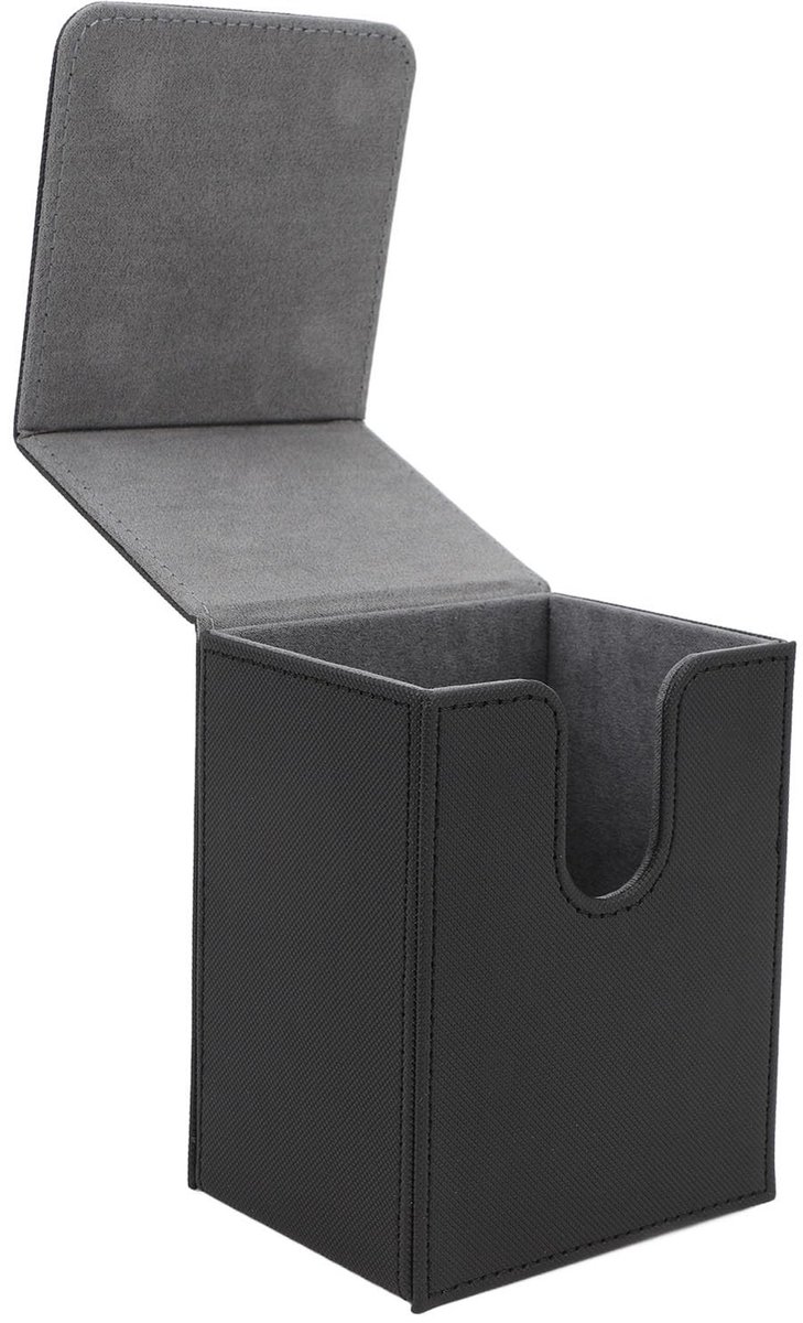 Dailygoods- Kaartendekdoos Met Magnetische Sluiting - Multifunctionele Kaartopslag - PU Leer - Geschikt Voor Meer Dan 100 Kaarten - Afmetingen 80x93x121mm - Kaartdoos