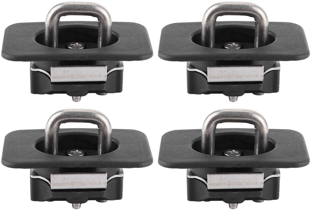 Dailygoods- Tie Down Ankers 1000 lbs Laadvermogen - Vrachtwagen Ankers - Eenvoudige Installatie - Roestvrij Staal - Geschikt voor F-150/Silverado - Duurzaam en Corrosiebestendig