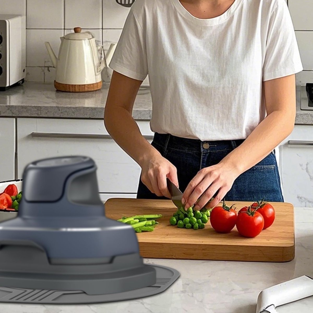 Dailygoods- Onderzetters Hittebestendig - Siliconen Onderzetter - Antislip Onderlegger - Onderzetters voor Airfryer - Onderzetters voor Aanrecht - 28x28 cm - Trivet