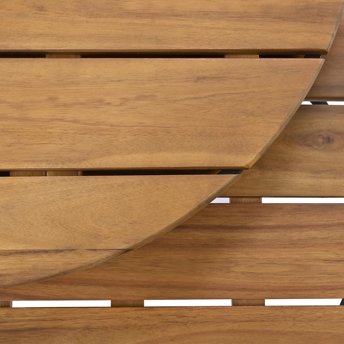 Gepoedercoat Gegalvaniseerd IJzer met Massief Acaciahout, Extra Dikke 8 cm Slipvaste Kussens en Modulaire Ronde Salontafels – Complete XXL Design Eethoek en Zitmeubelen voor Tuin, Terras en Balkon – Roestvrij & Weerbestendig Antracie
