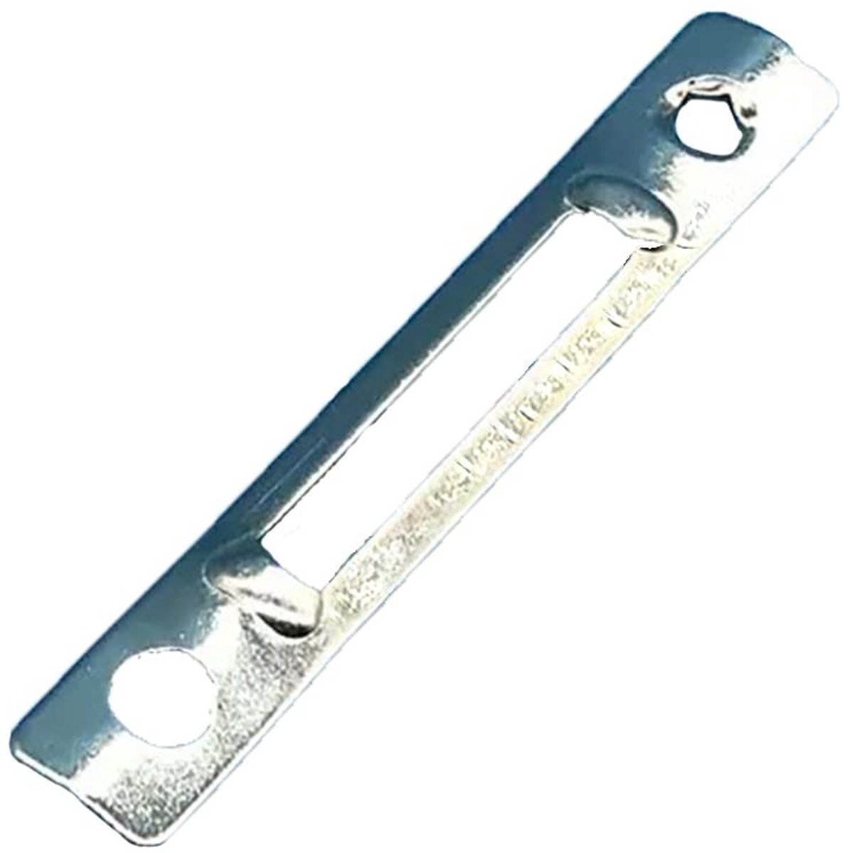 SOUQONE- Deurvergrendeling - Slagplaat voor Insteekslot - Aluminium Deurslot - Duurzaam - Eenvoudig te Installeren - Elegant Design (77 x 12,5 mm)