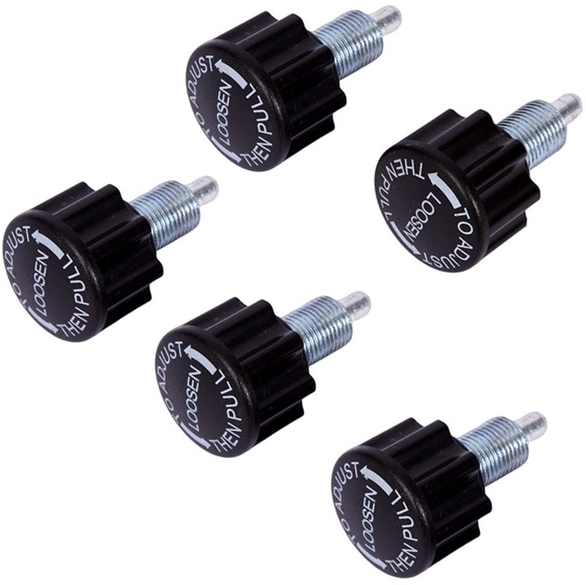 SOUQONE- Instelveer 5 Stuks - Knop Pop Pin - Geschikt voor Hometrainers - Krachtapparatuur - Fitnessapparatuur - Hoogwaardig Materiaal - Fitnessonderdelen