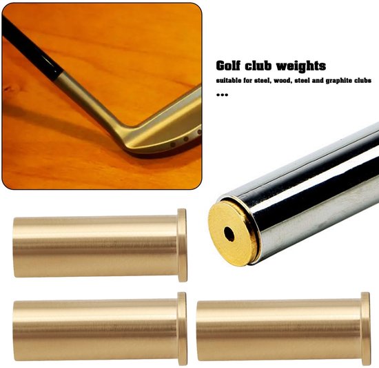 JHUBERS- Golfclub Gewicht 5 Stuks - Messing Gewicht Hoofd - Geschikt voor Stalen Hout/Ijzer - 2g - 8.5 x 6mm - Hoge Duurzaamheid - Gewichtblok van Jhubers — afbeelding 3