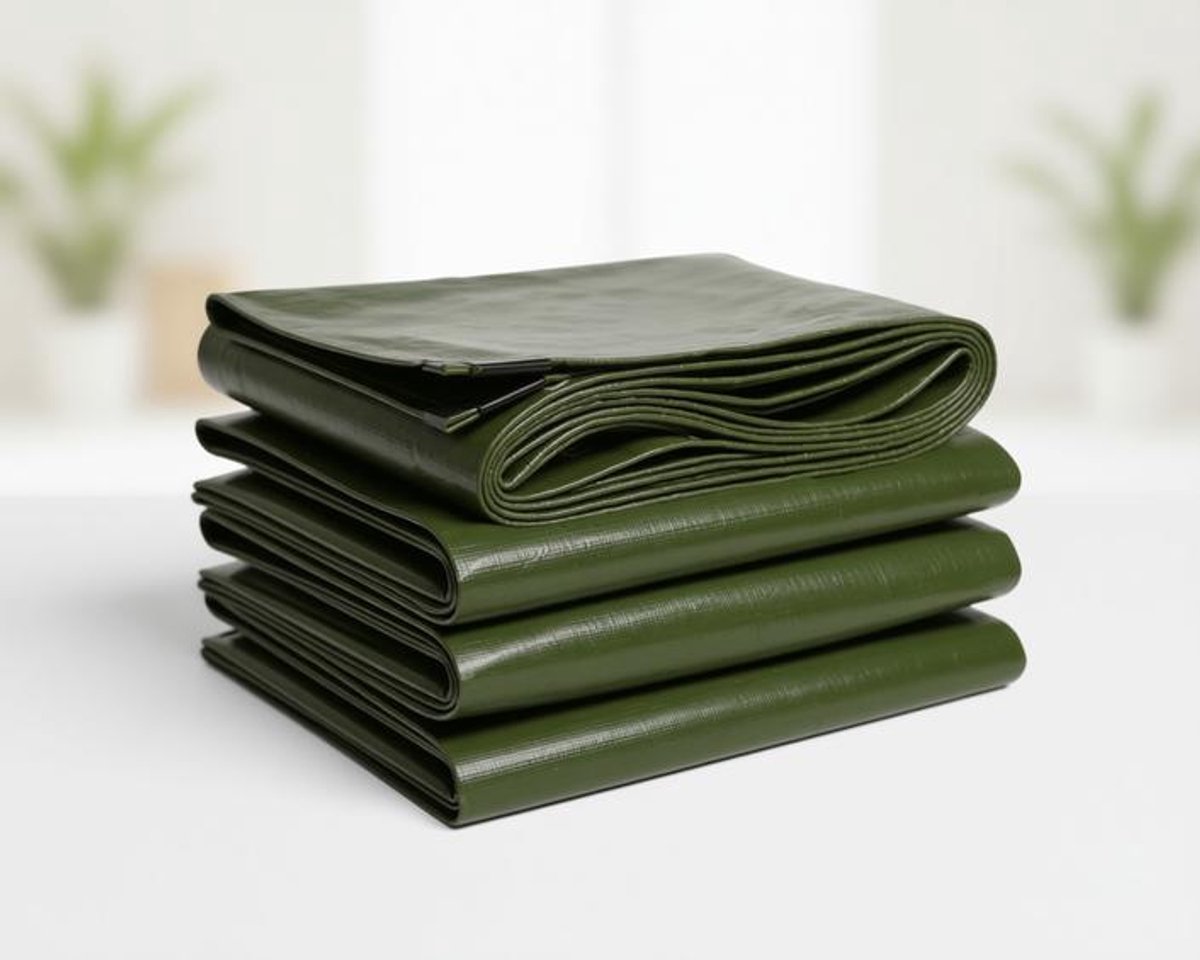 ElleMooi Waterdicht dekzeil met oogjes 2,5 x 4 m groen 160 g/m² - beschermend zeil voor camping, tuin, aanhanger en vrachtwagen