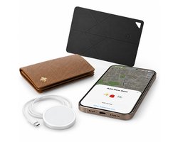Vyzio – Ultradunne Smart Tracker Card – Tracker voor Portemonnee & Bagage – Geschikt voor Apple Find My & Android Find Hub – Draadloos Oplaadbaar – Zwart – FINDMEPRO