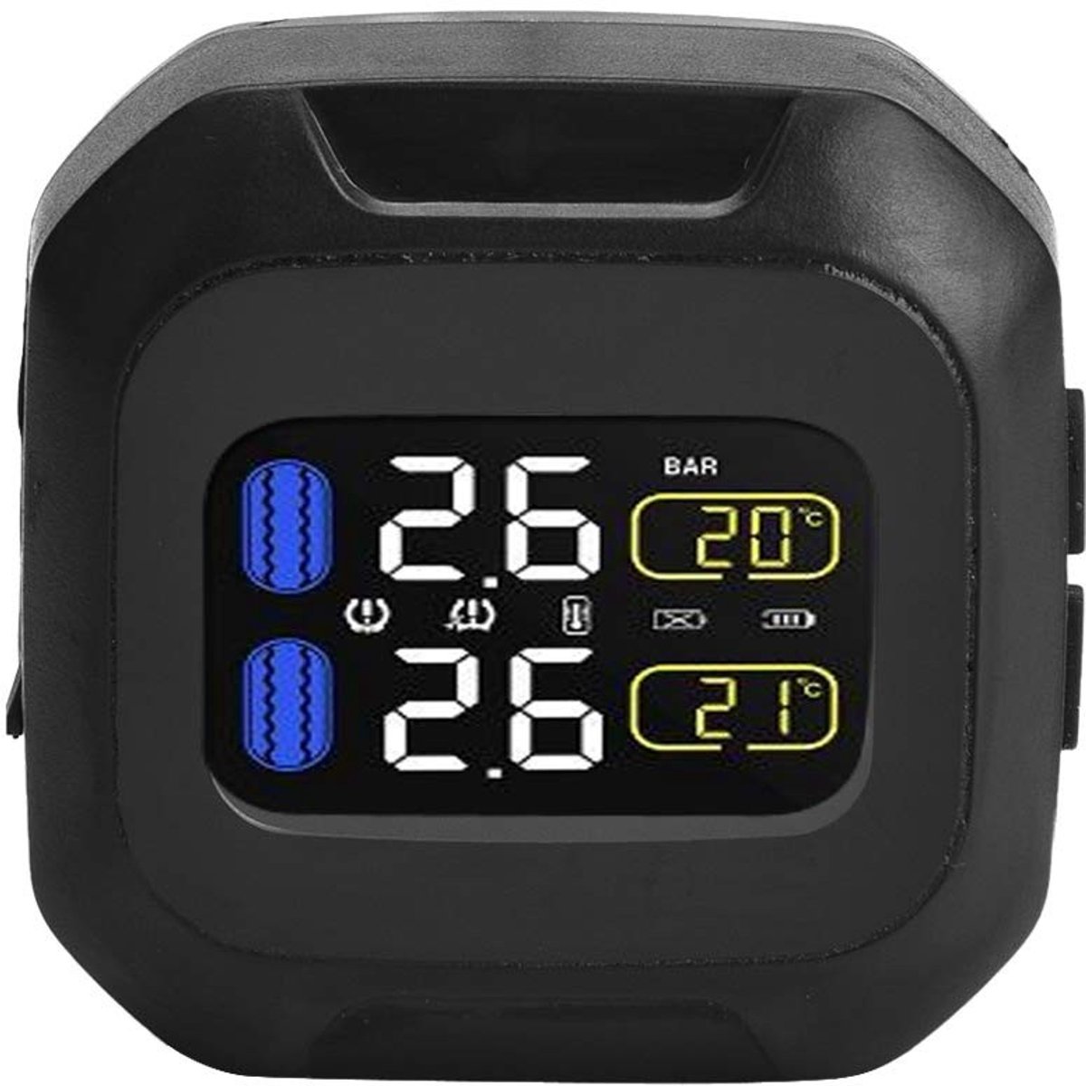 Dailygoods - Universele motorfiets bandenspanningssensor - Draadloos systeem - Waterdicht ontwerp - Externe sensoren - Real-time controle - Gesch...