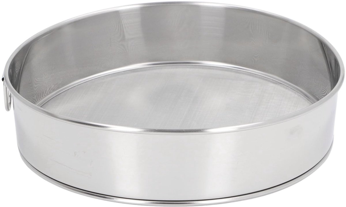 Dailygoods- Meelzeef 80 Mesh - Roestvrij Staal - Eenvoudig te Reinigen - Professionele Kwaliteit - Geschikt voor Bloem en Icing Suiker - Duurzaam Ontwerp - Zeef