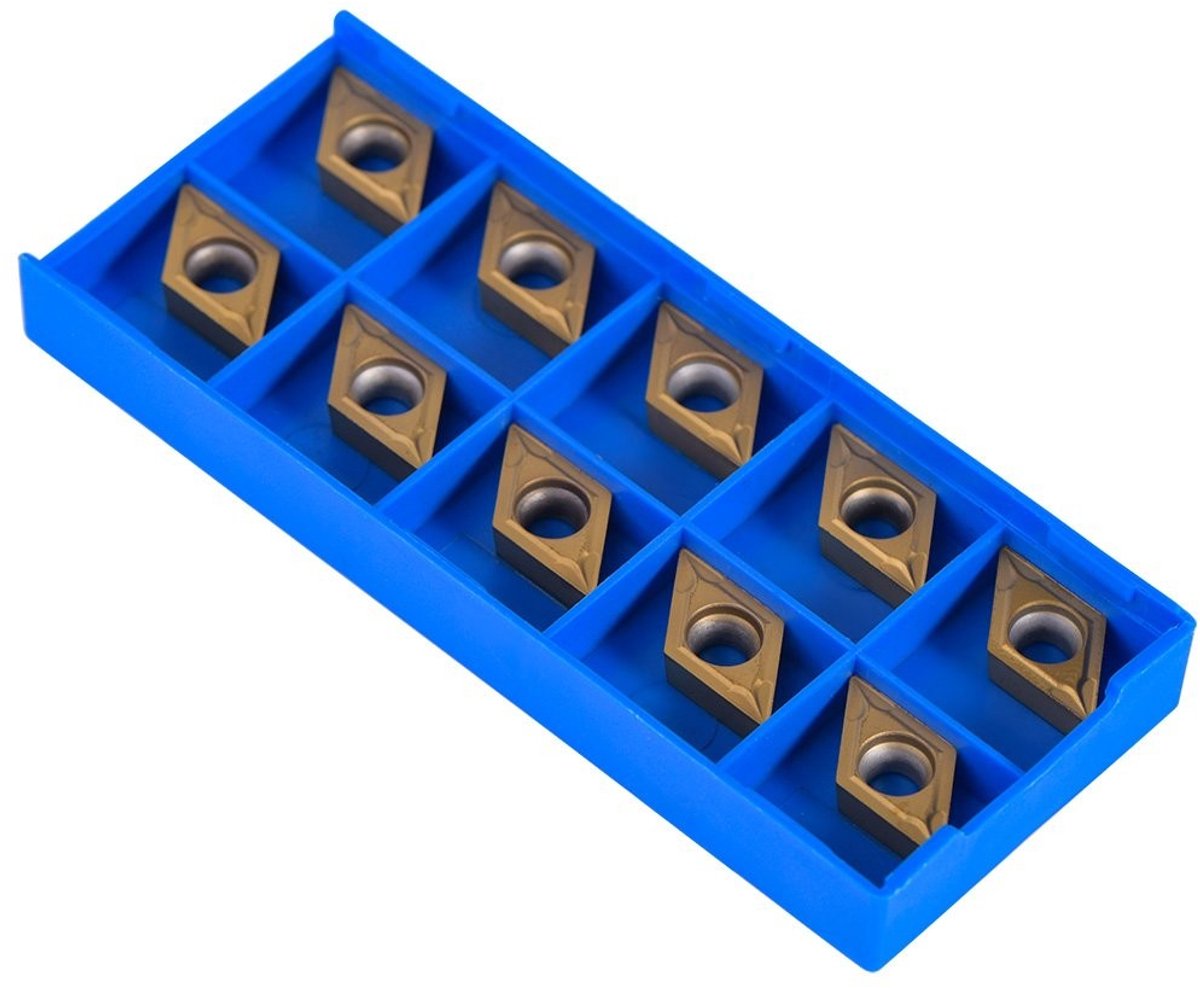Dailygoods- Snijmachine Hardmetaal 10 Stuks - Diamantvorm 55 Graden - Lemmetdikte 3,97 mm - Roestvrij Staal - Duurzaam Gebruik - Uitstekende Afwerking - Snijgereedschap